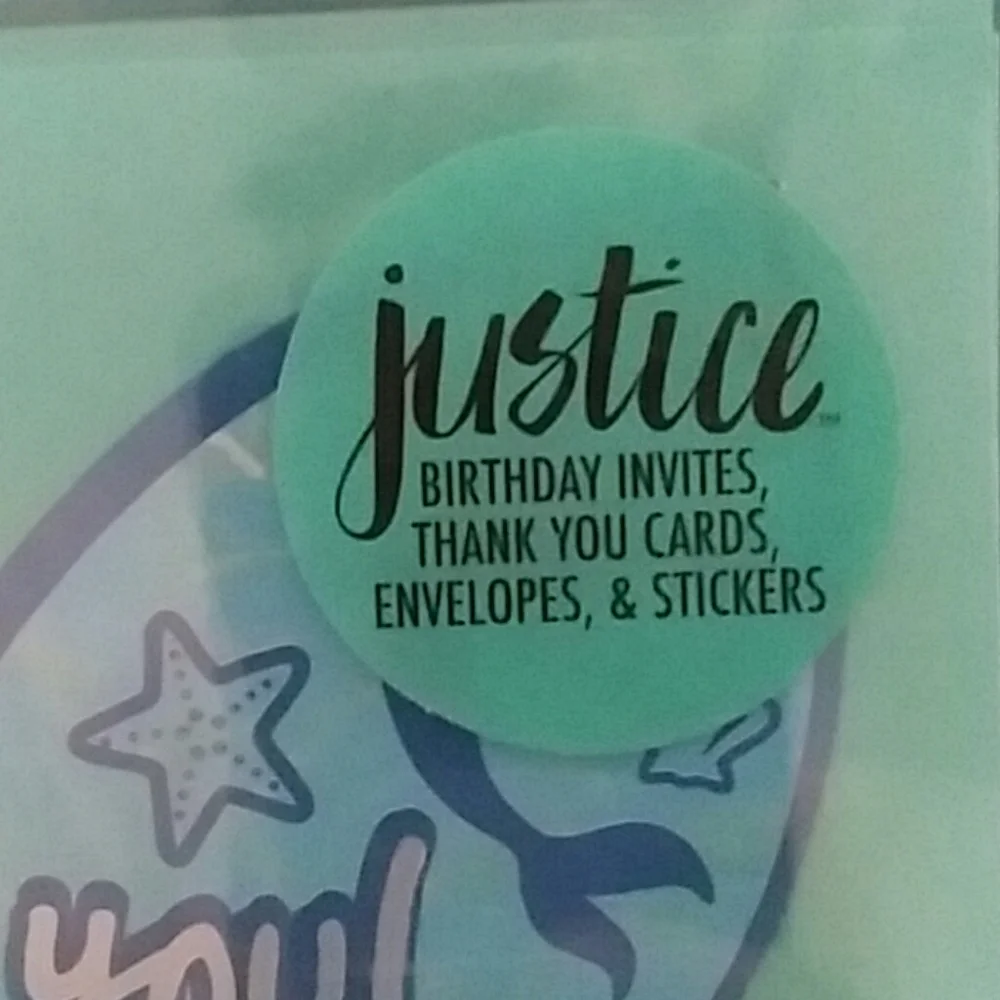 Justice for Girls Mermaid Invites & Thank …